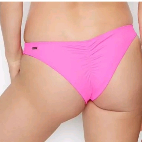 VICTORIA'S SECRET Shocking Pink Zuma Itsy Bikini Swim Bottom - Picture 3 of 3